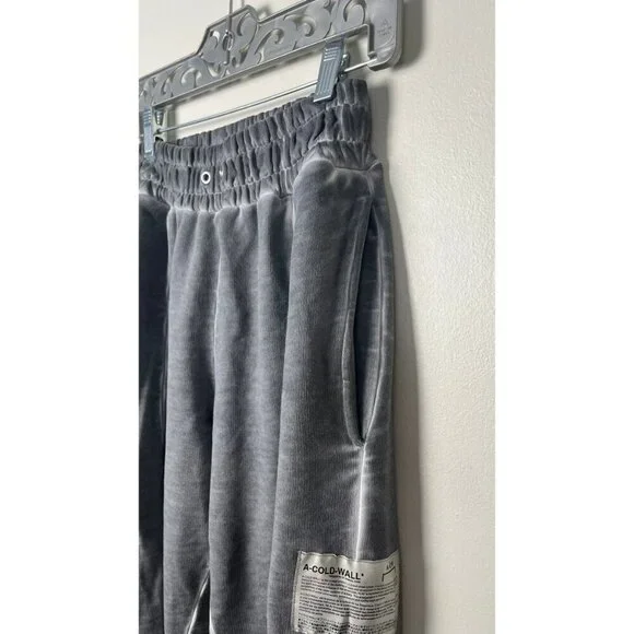 A-COLD WALL*  GRAY WASHED OVERDYED SWEATPANTS - Picture 2 of 8